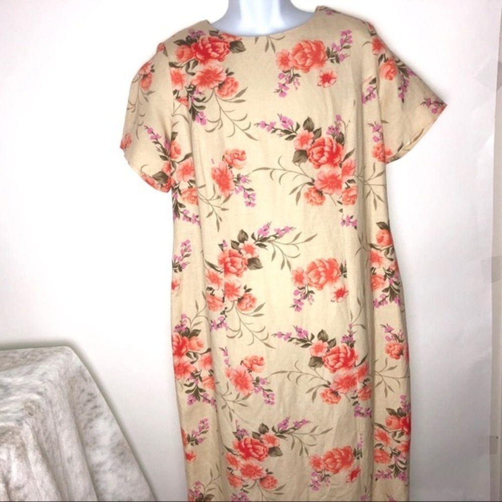 Jessica London Cottagecore‎ Floral Linen Dress 14WP